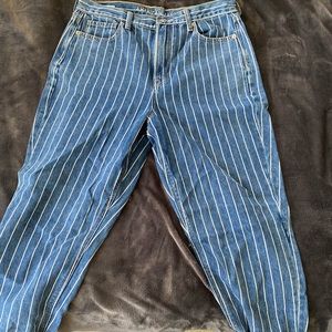 Striped Mom Jeans!